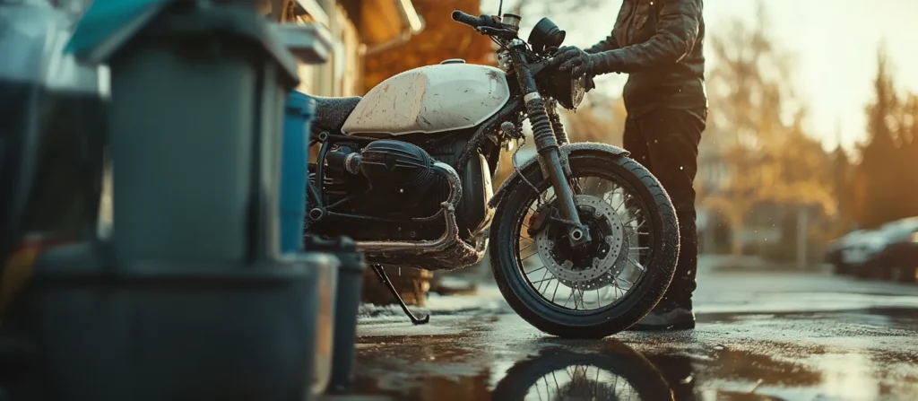 abnet rengöring motorcykel